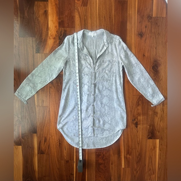 Bella Dahl Anaheim Hipster Dress in Gray Snake Print; Size S - Picture 11 of 14